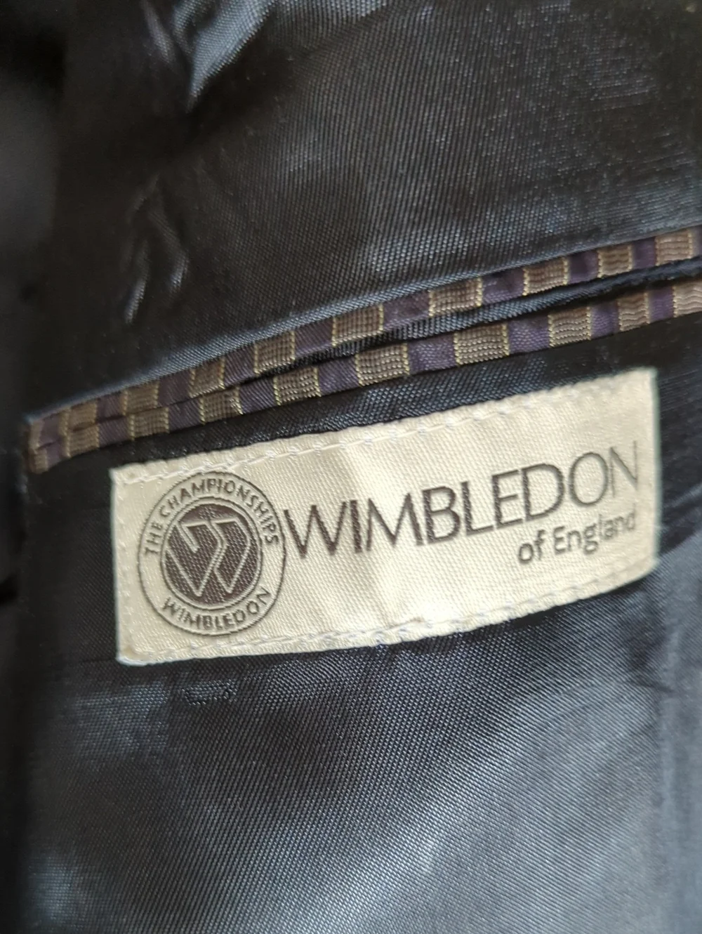 Wimbleton Navy Blazer Gold Buttons wool Blend Old Money Preppy Classic Sz 42R
